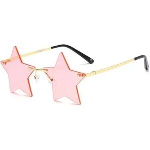 Rimless Star shape Sunglasses Personality Sun Glasses women/men Party Glasses